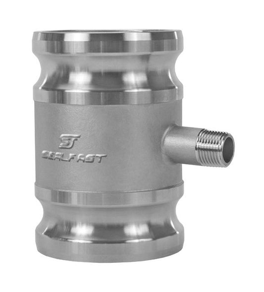 316 Stainless Steel Male x Male Spool Adapter Cam & Groove Coupling 3 x 3 in Type SA with Pipe Tap - Image 1
