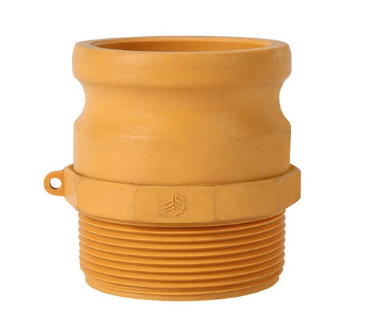1 Inch Ny-Glass Type F Male Adapter x NPT Cam Groove Coupling - Image 1