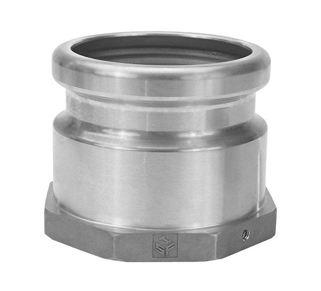 Seal Fast 4 x 4 Inch Aluminum Top Seal Dual Point Fill Adapter Fittings - Image 1
