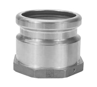 Seal Fast 4 x 4 Inch Aluminum Top Seal Dual Point Fill Adapter Fittings