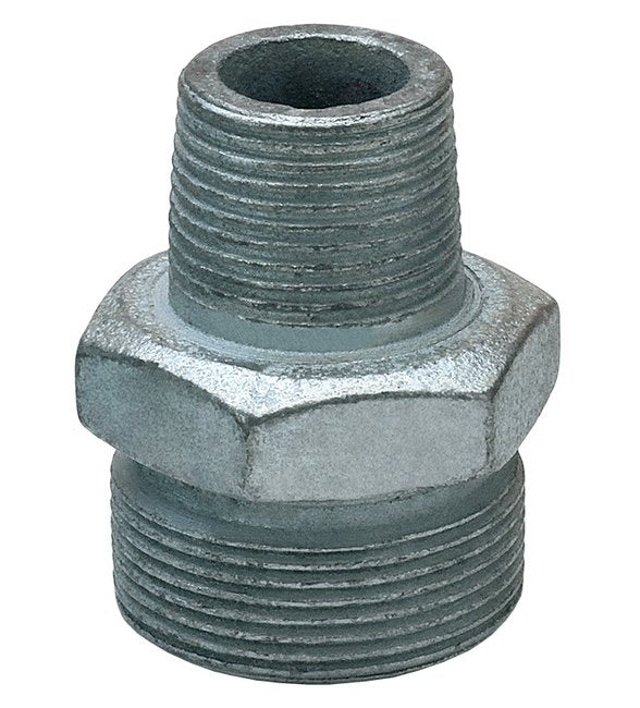 1 Inch Plated Iron Ground Joint Male Spud - Image 1