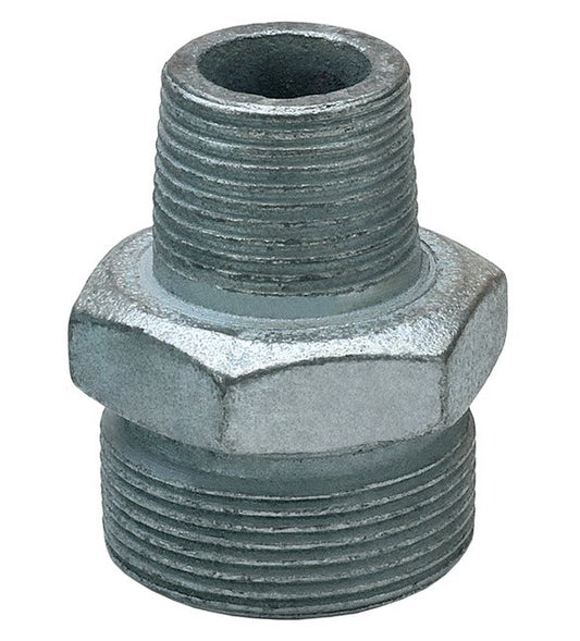 1 Inch Plated Iron Ground Joint Male Spud - Image 1