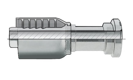 Code 61 Flange Head Coupling - Carbon Steel, 2" ID - Image 1