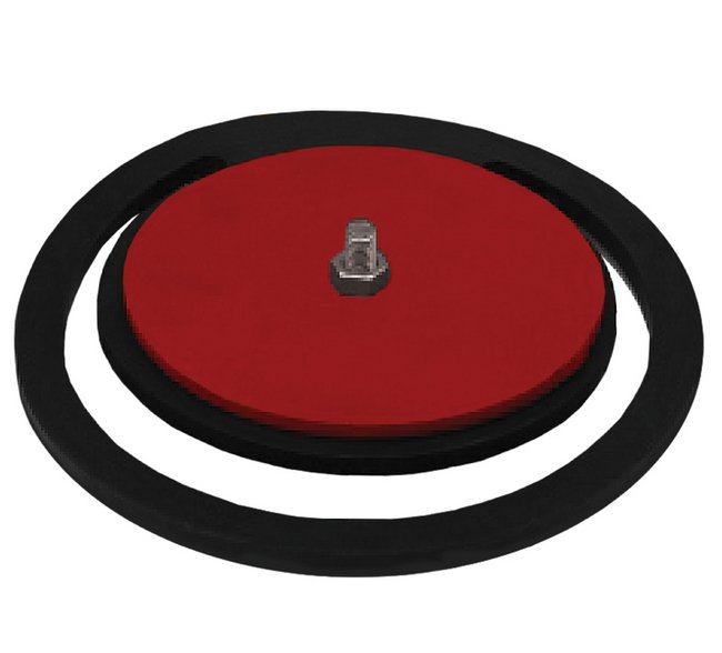 8 Inch Neoprene Flapper Gasket with Weight - Image 1