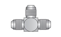 Carbon Steel JIC Male Union Adapter - 1/4in T1 T2 T3 (UNF), Series 2603