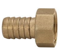 Seal Fast 3/8 x 3/4 Inch Brass Short Shank Female NPSH Hose Nipple