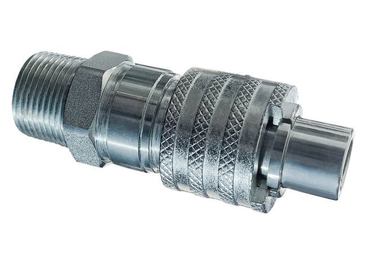 SF Lock Male Head Male Threaded Plug 1 inch Zinc Plated Iron - Image 1