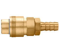 Brass Auto Industrial Interchange Quick Connect Socket - 2.70 inch, 1/4 inch Body
