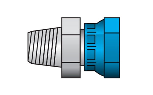 Carbon Steel NPTF/NPSM Swivel Pipe Union - 1/8in - Image 1