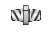 Carbon Steel 1/8" NPTF Male x 1/8" NPTF Male Pipe Adapter Fitting
