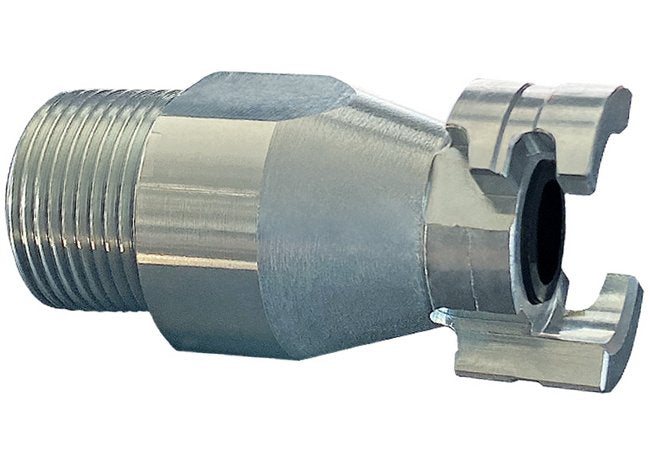 Twin Lock Male Treaded Plug - 3/8 in Zinc Plated Iron - Image 1