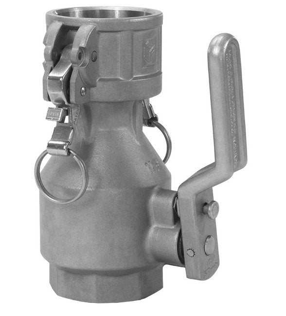 2" Aluminum Viton Female NPT Dry Disconnect Coupling - Image 1