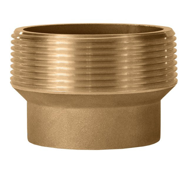 Seal Fast Brass 4-Inch Male NPT to 2-Inch Female NPT Thread Reducer Fitting - Image 1