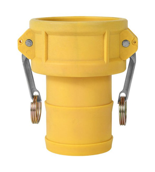3-Inch Ny-Glass Type C Female Coupler x Shank Cam and Groove Coupling - Image 1