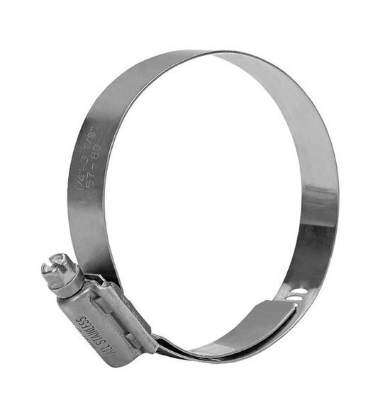 Seal Fast 7-1/4" x 8-1/8" Stainless Steel Hi-Torque Hose Clamp with Liner - Image 1