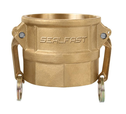 Seal Fast 1 1/4 Inch Brass Type D Female Coupler x Female NPT Cam and Groove Coupling - Image 1