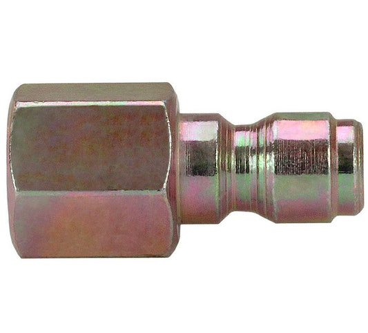 Zinc Plated Steel Power Wash Quick Connect Plug - 1.45 in Length, 1/4 in Body Size - Image 1