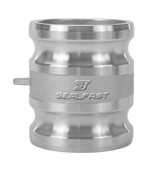 3" Size 316 Stainless Steel Type SA Male x Male Spool Adapter Cam & Groove Coupling - Image 1