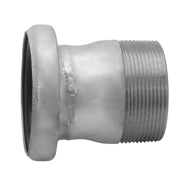 Seal Fast 4 Inch Zinc Plated Steel Male Threaded Female Bauer Coupling - Image 1