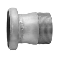 Seal Fast 4 Inch Zinc Plated Steel Male Threaded Female Bauer Coupling