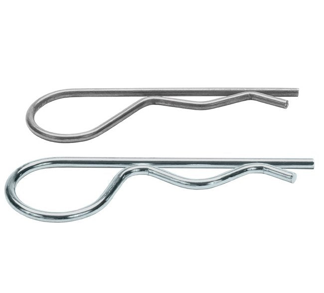 Plated Steel Safety Clips - Bulk Pack of 100 - Image 1