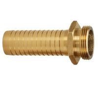 Brass Long Shank Male Hose Nipple, 1-1/4 x 1-1/4 in