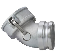 Seal Fast 4-inch Iron Type 45 DA Female Coupler x Male Adapter 45° Elbow Cam and Groove Coupling