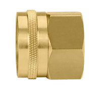 Brass Female GHT x Female Swivel Garden Hose Fitting, 1/2 in Pipe Thread Size