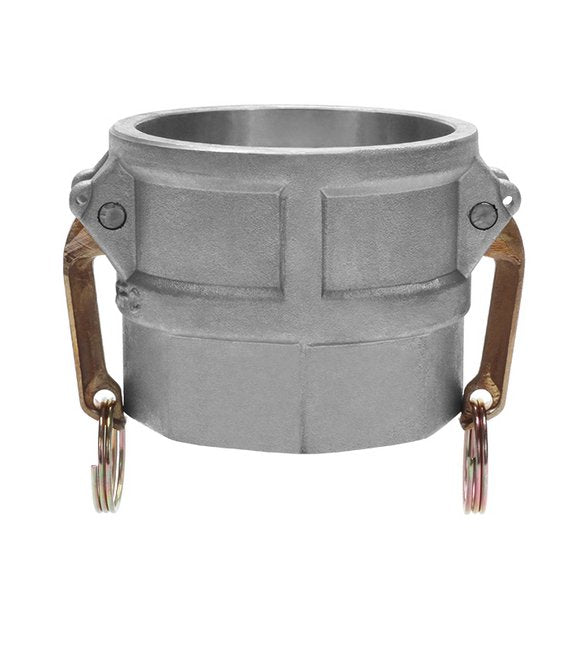 2" Aluminum Type D Female Coupler x Shank Cam & Groove Coupling - Image 1