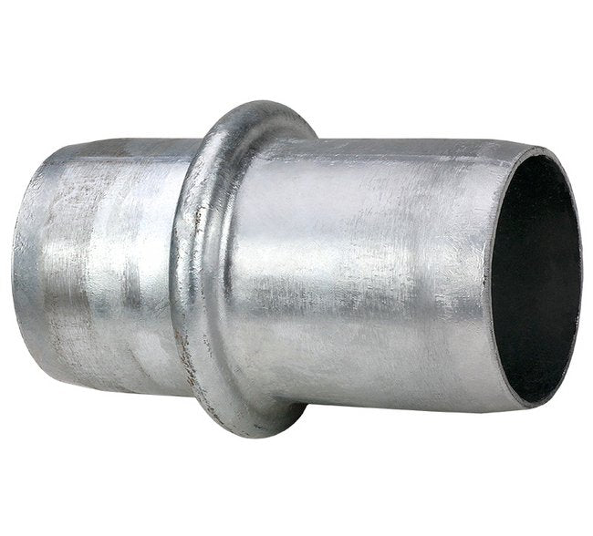 8in Zinc Plated Steel Hose Shank Male Coupling - Image 1