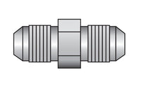 Carbon Steel JIC Male x JIC Male Adapter Fitting 1/4 in T1 (UNF) & 1/4 in T2 (UNF)