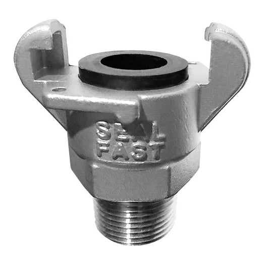 316 Stainless Steel Male NPT 1 Inch Hose End Crowfoot Coupling - Image 1