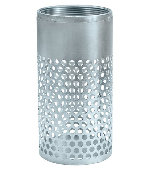 1.5" Cold Rolled Zinc Plated Steel RS Round Hole Long Strainer - Image 1