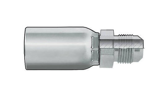 Hydraulic JIC 37° Male Coupling - Rigid, Plated Steel - Image 1