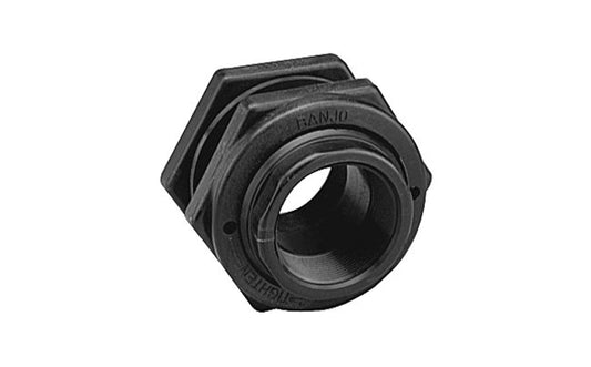 Banjo 3" x 4 1/2" Polypropylene Bulkhead Tank Fitting with EPDM Seal - Image 1