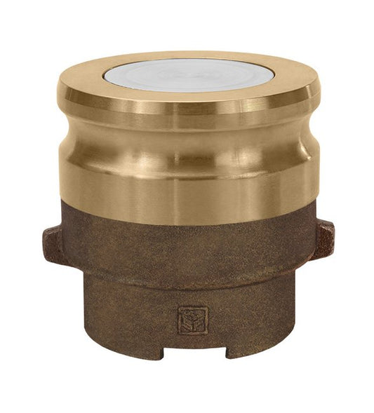 Brass Dual Point Poppet Adapter Fitting, 4x3 in, Female Thread - Image 1