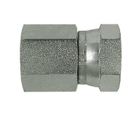 Carbon Steel Female x Female Swivel Pipe Union - 1/2 in NPTF, 3/8 in NPSM