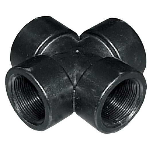 Banjo 2-inch Polypropylene Pipe Cross Fitting - Image 1