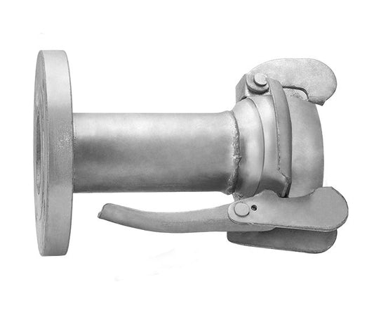 3" Zinc Plated Steel Female Flanged Bauer Coupling - Image 1