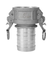 2" Aluminum Type C Female Coupler x Hose Shank Cam & Groove Coupling