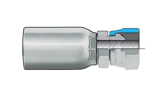 NPSM Female Swivel Coupling, 1/4"-18 Thread Size, Plated Steel - HY Series - Image 1
