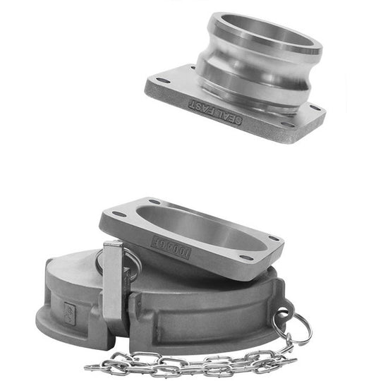 Seal Fast 3 Inch Aluminum Gravity Drop Male Adapter Coupling - Image 1