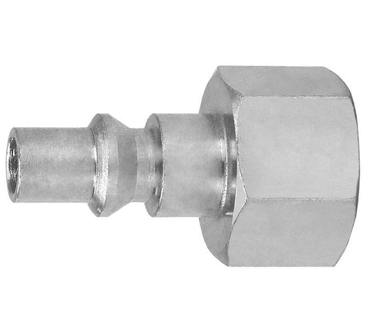 Zinc Plated Steel 1/4 Inch Quick Connect Automotive Plug - Image 1