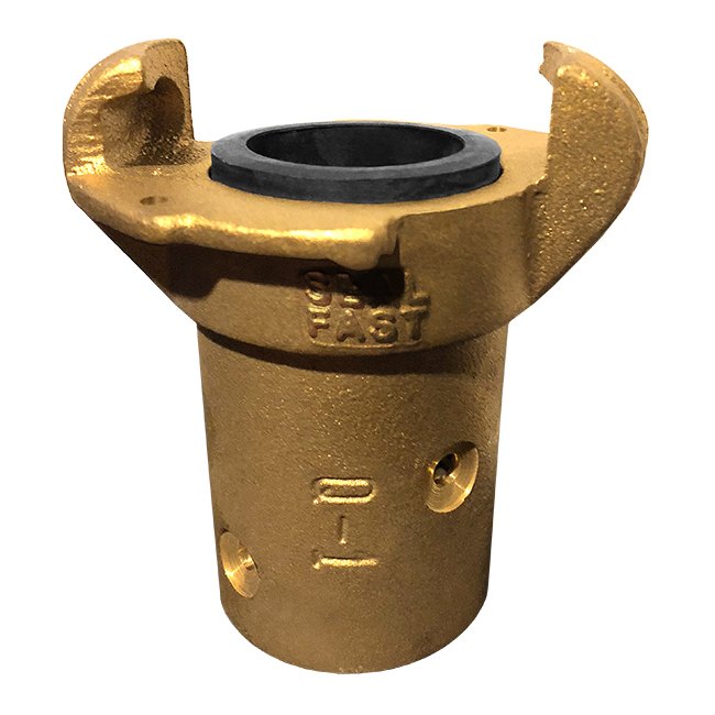 Seal Fast Brass Hose End with Crowfoot - 1-1/2 in - Image 1
