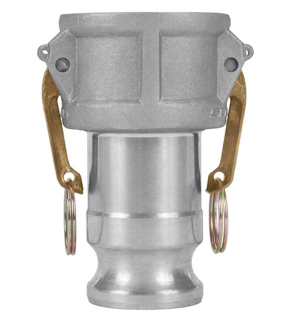 Aluminum Type DA 3x2.5" Female Coupler x Male Adapter Reducing Cam and Groove Coupling - Image 1