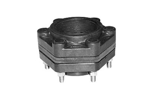 Banjo 2x2 Polypropylene Class 150 ANSI Threaded Flange with Gaskets - Image 1