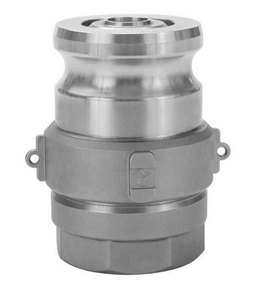 3 Inch Aluminum Viton Adapter Female NPT Dry Disconnect Coupling - Image 1