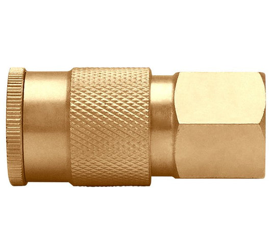 Seal Fast Brass 1/4 Inch Industrial Interchange Quick Connect Socket - Image 1