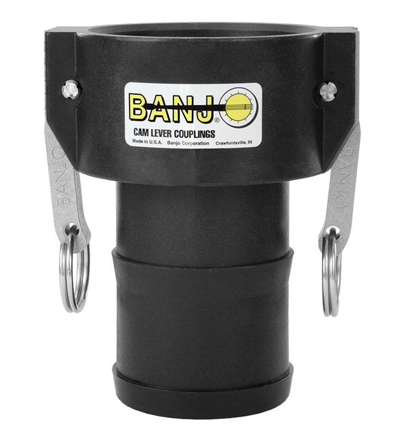 Banjo Polypropylene Coupler x Hose Shank - 1 1/4 in - Image 1