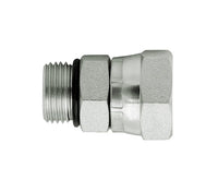 Seal Fast Carbon Steel Male O-Ring x Female Swivel Adapter - 1/4 in T1 (ORB) x 3/8 in T2 (NPSM)